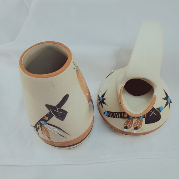 Betty Selby Native American Southwestern Handcrafted Pottery Vase Pitcher - Picture 7 of 15